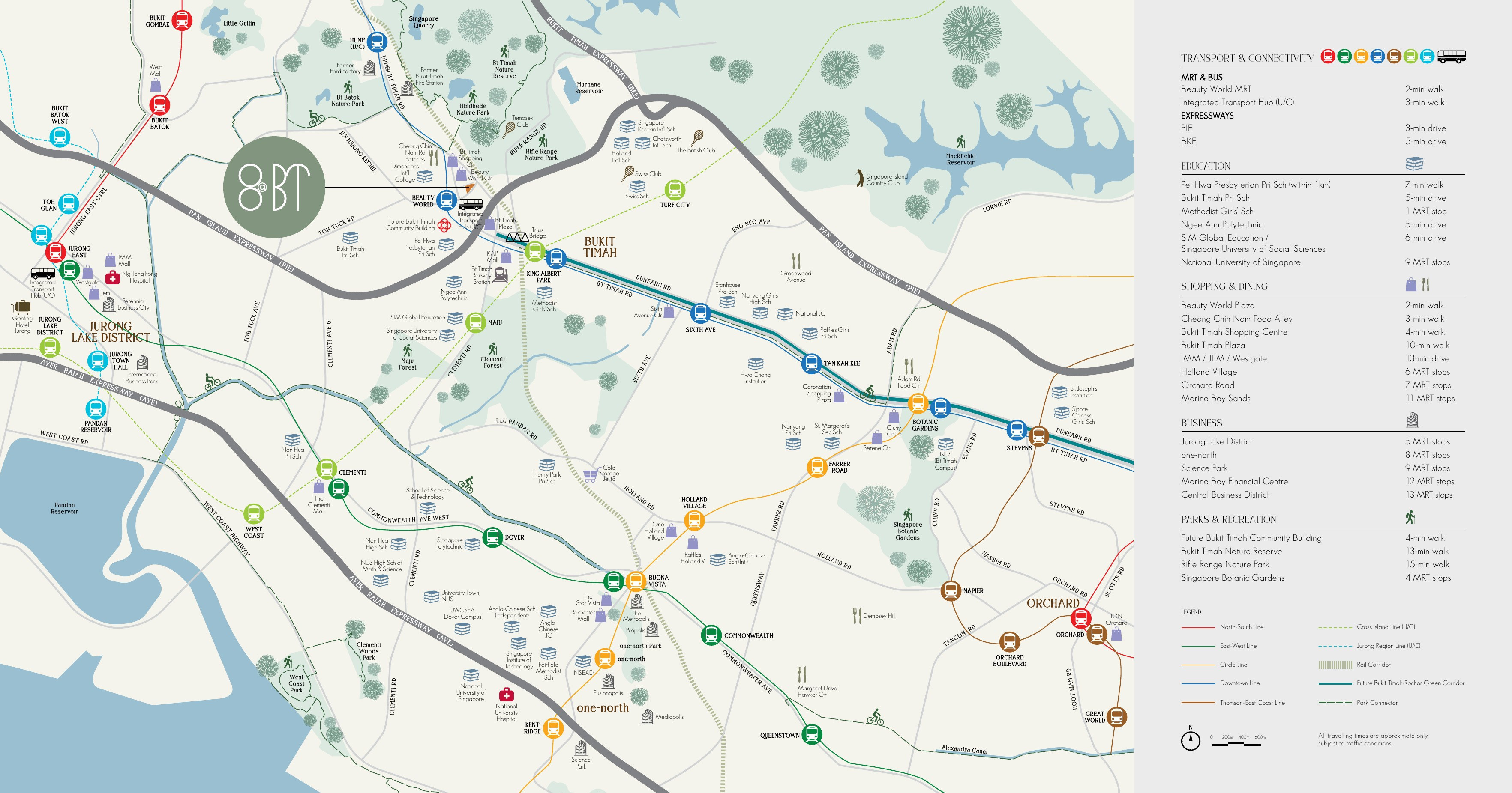 8@BT location and connectivity map